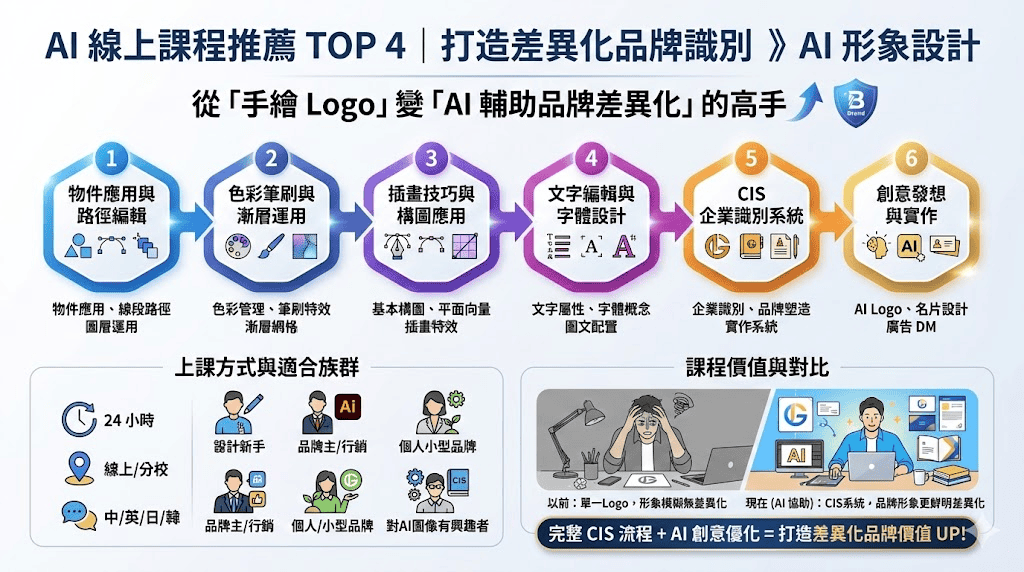 AI 線上課程推薦 - 聯成電腦 AI 形象設計